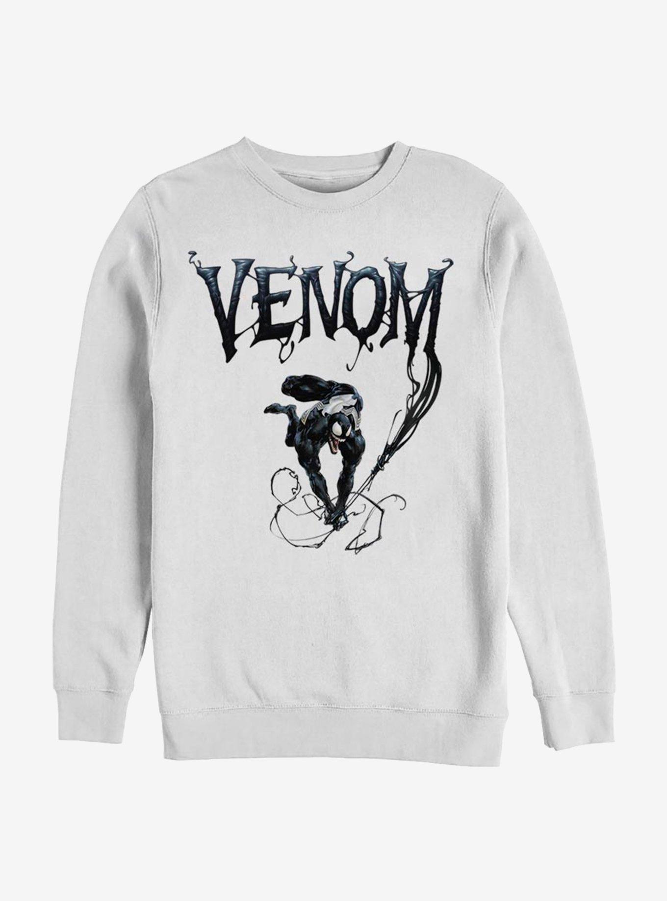 Marvel Venom Symbiote Title Sweatshirt, WHITE, hi-res
