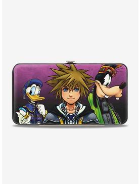 Disney Kingdom Hearts II Donald Sora Goofy Group Pose Symbols Hinged Wallet, , hi-res