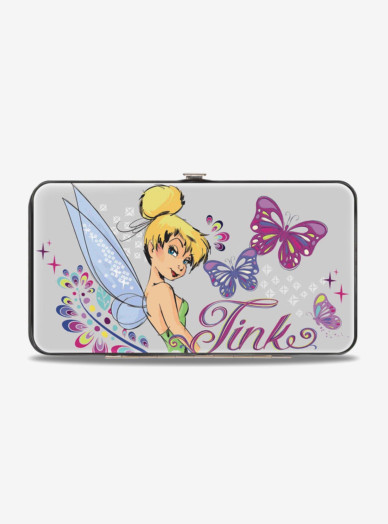 Disney Tinker Bell Over Shoulder Pose Sketch Hinged Wallet, , hi-res