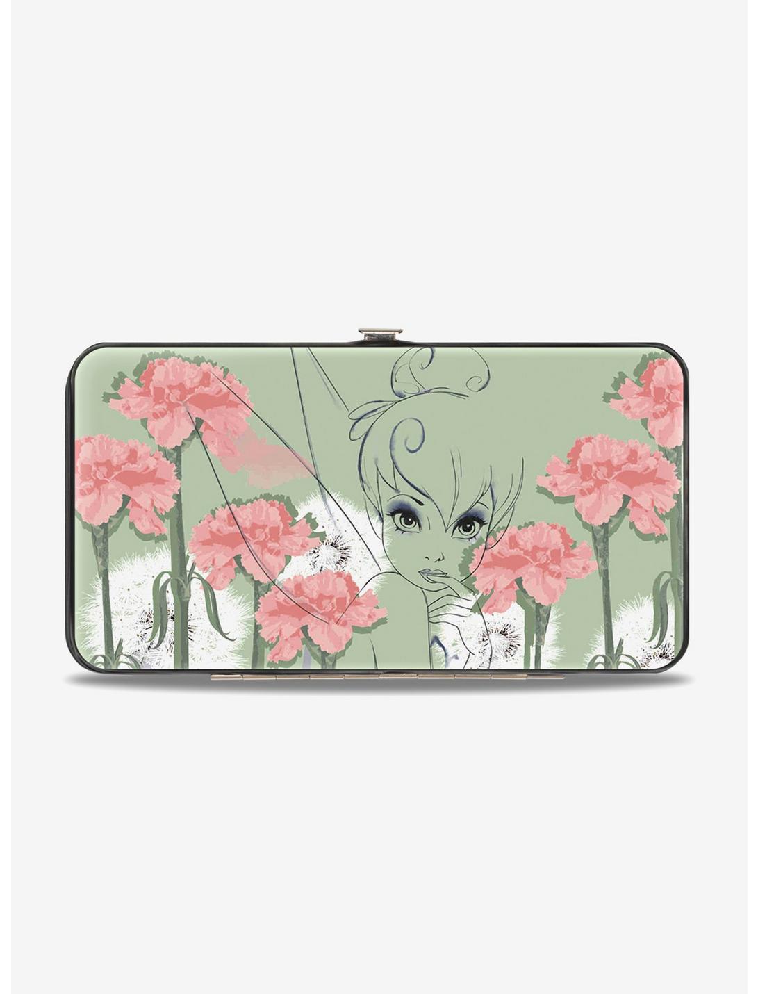 Disney Tinker Bell Tink Sketch Carnations Dandelions Hinged Wallet, , hi-res