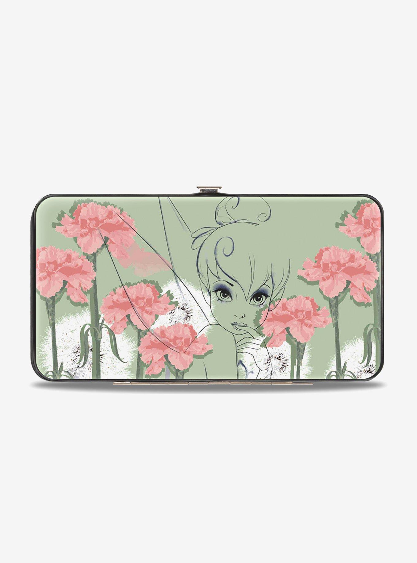 Disney Tinker Bell Tink Sketch Carnations Dandelions Hinged Wallet, , hi-res