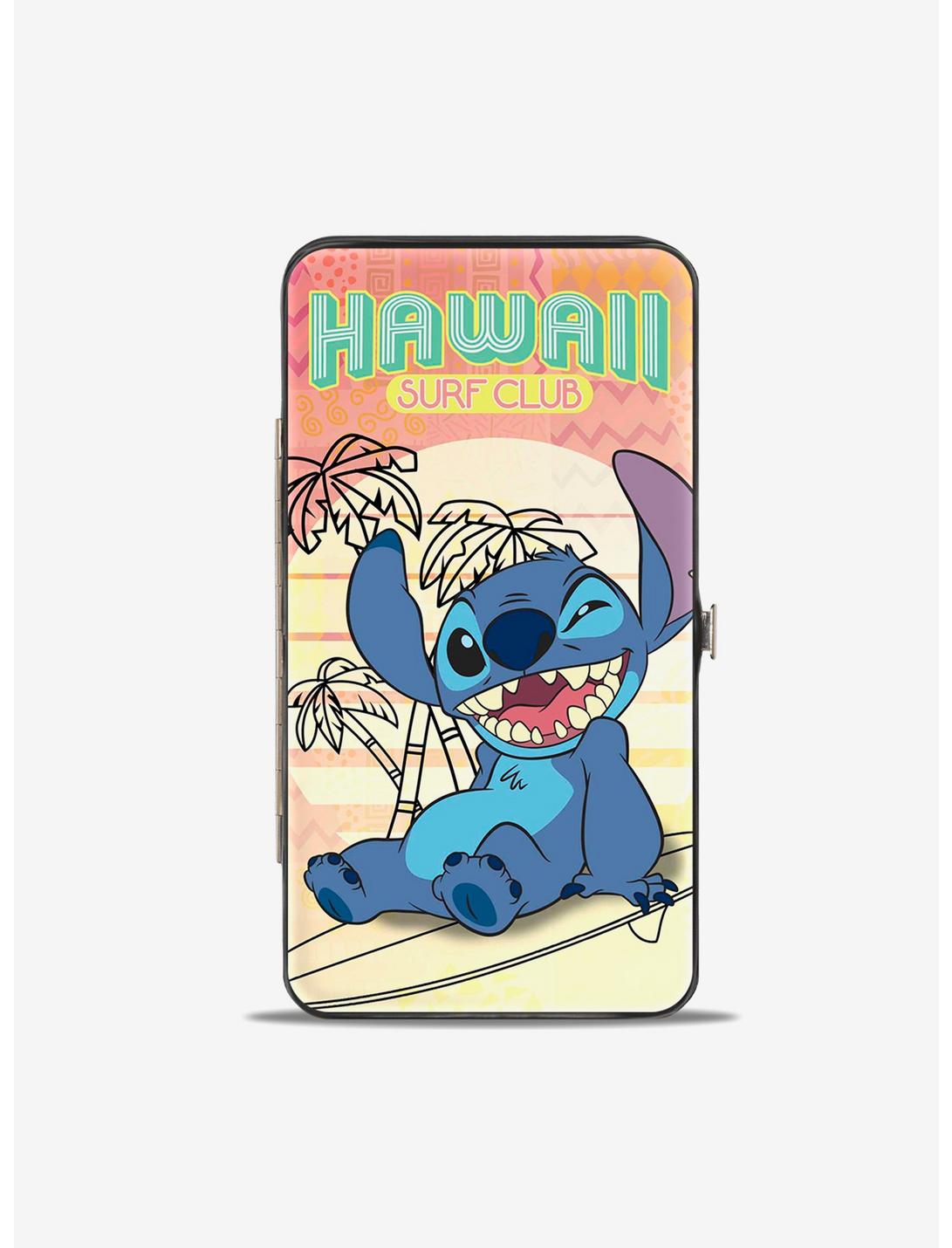 Disney Lilo & Stitch Hawaii Surf Club Stitch Winking Pose Hinged Wallet, , hi-res