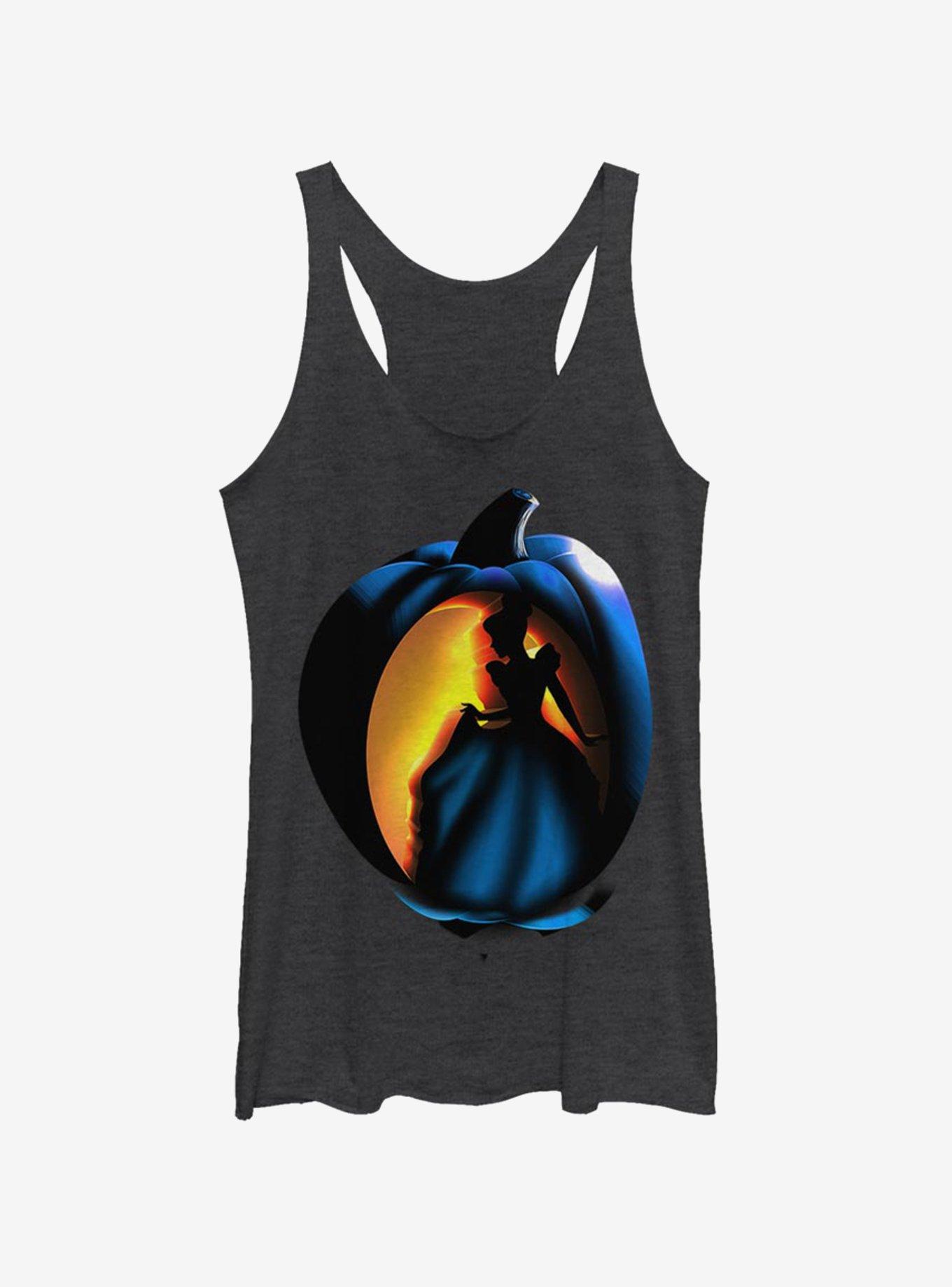 Disney Cinderella Pumpkin Girls Tank, BLK HTR, hi-res