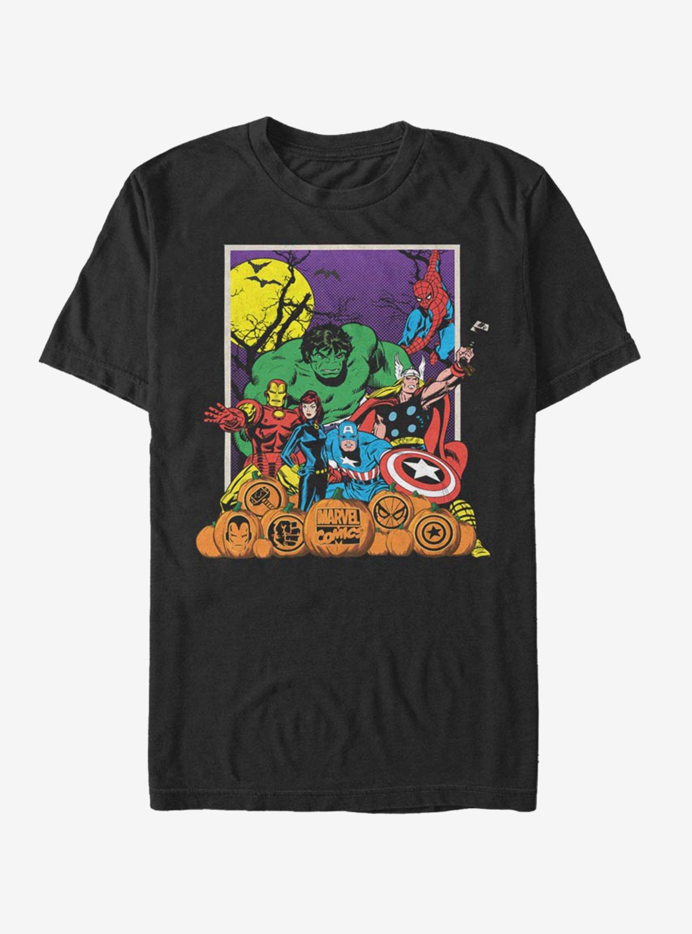 Marvel Avengers Halloween Pals T-Shirt, BLACK, hi-res