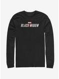 Marvel Black Widow Logo Long-Sleeve T-Shirt, BLACK, hi-res