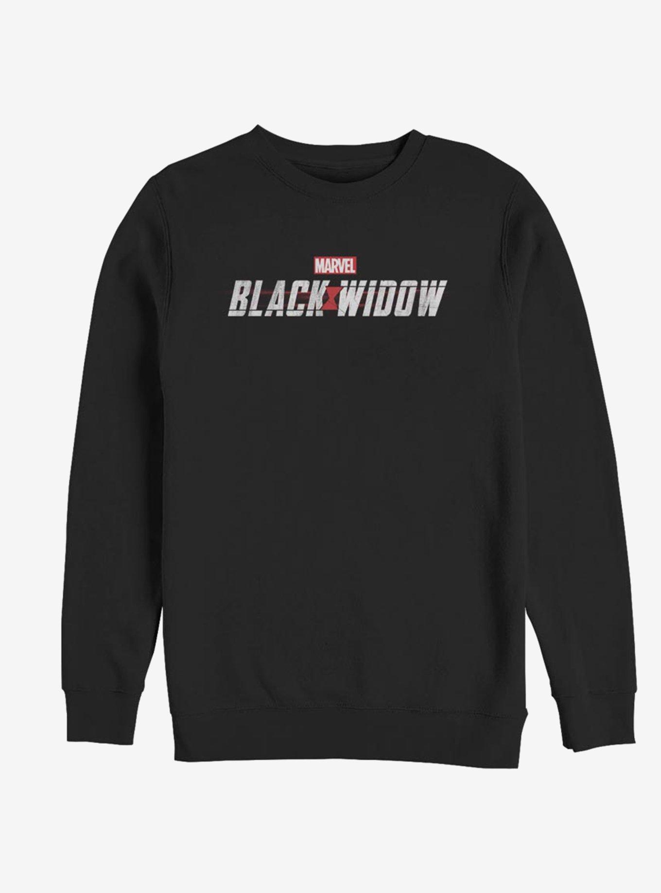 Marvel Black Widow Logo Sweatshirt, BLACK, hi-res