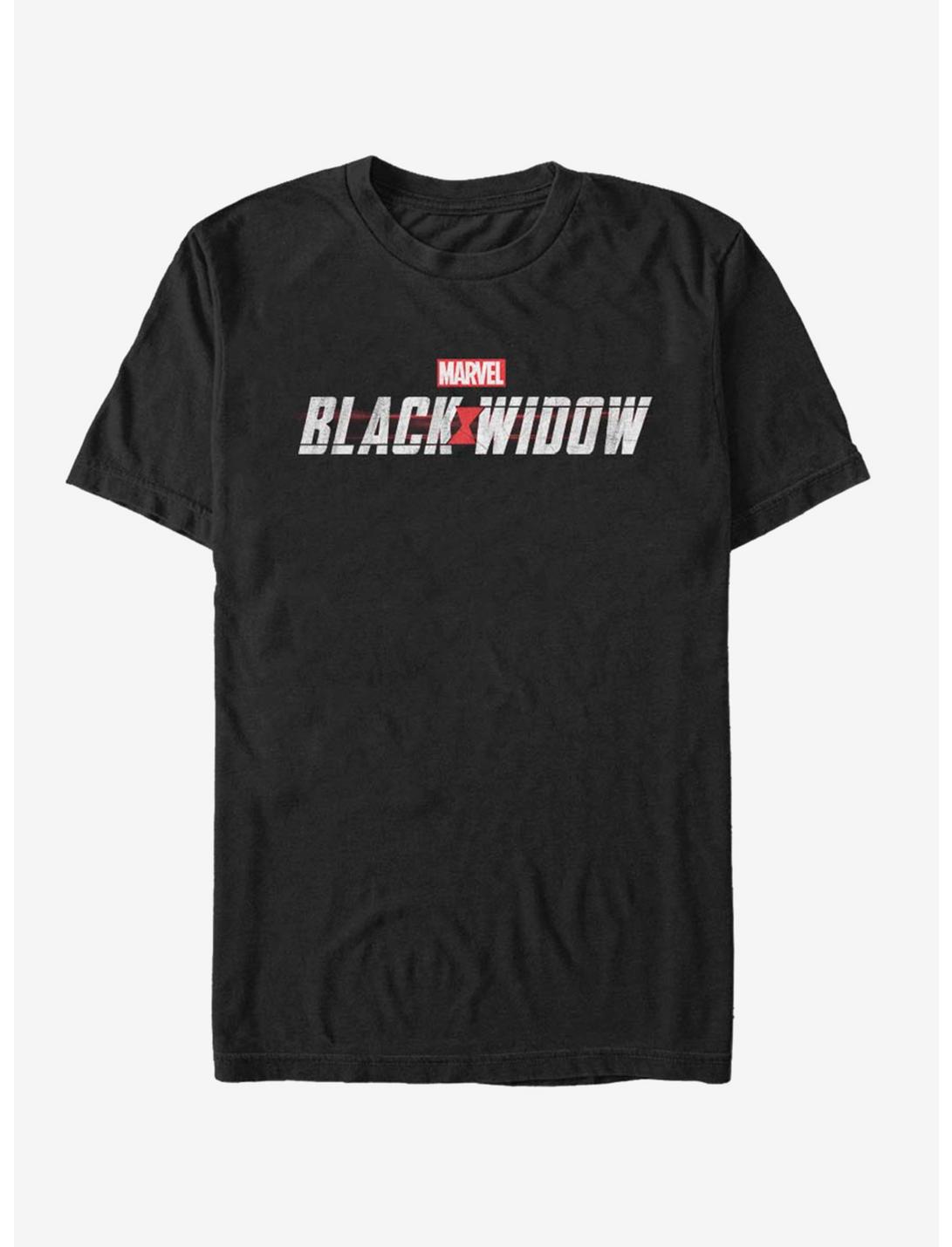 Marvel Black Widow Logo T-Shirt, BLACK, hi-res
