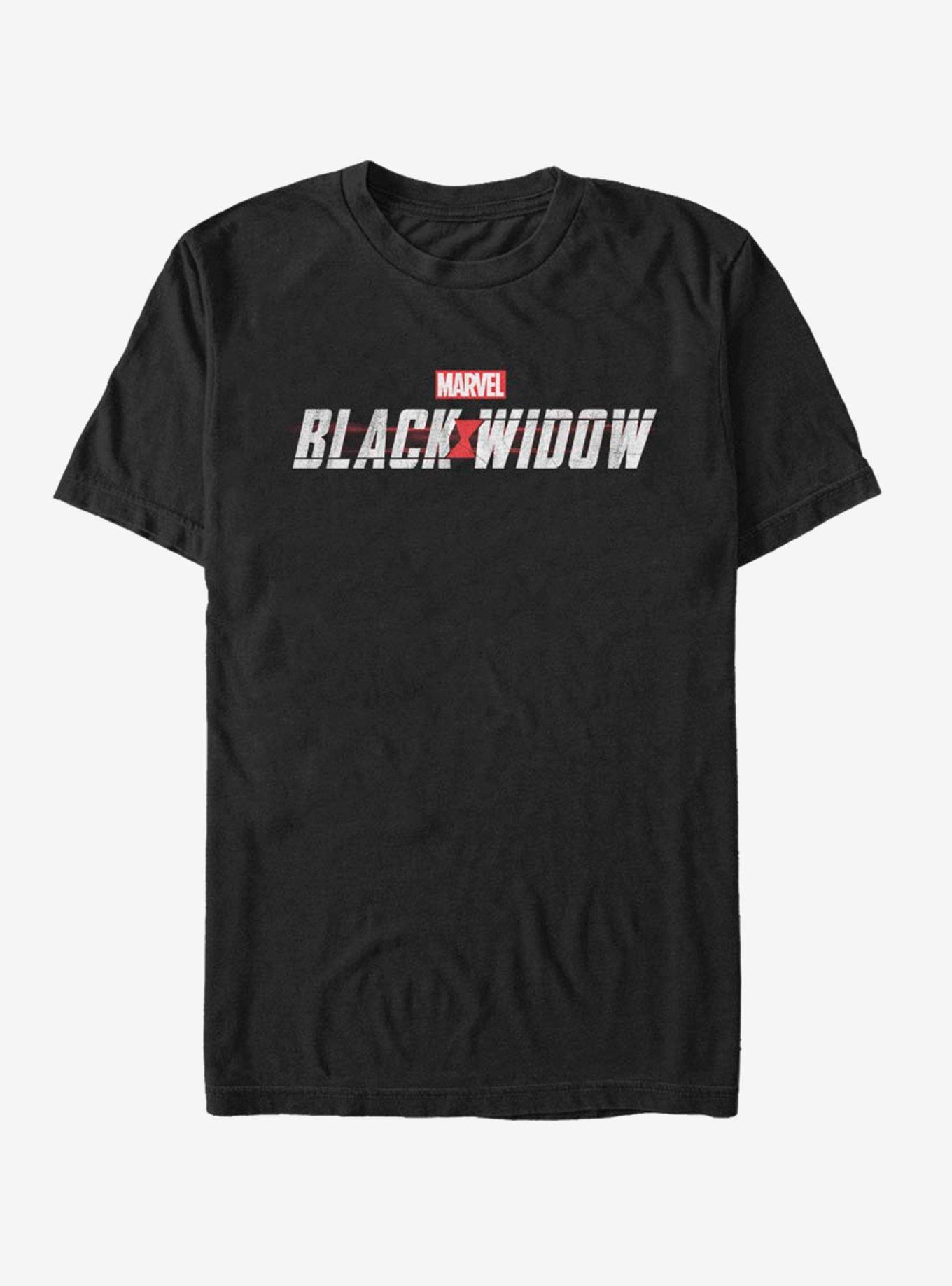 Marvel Black Widow Logo T-Shirt, BLACK, hi-res