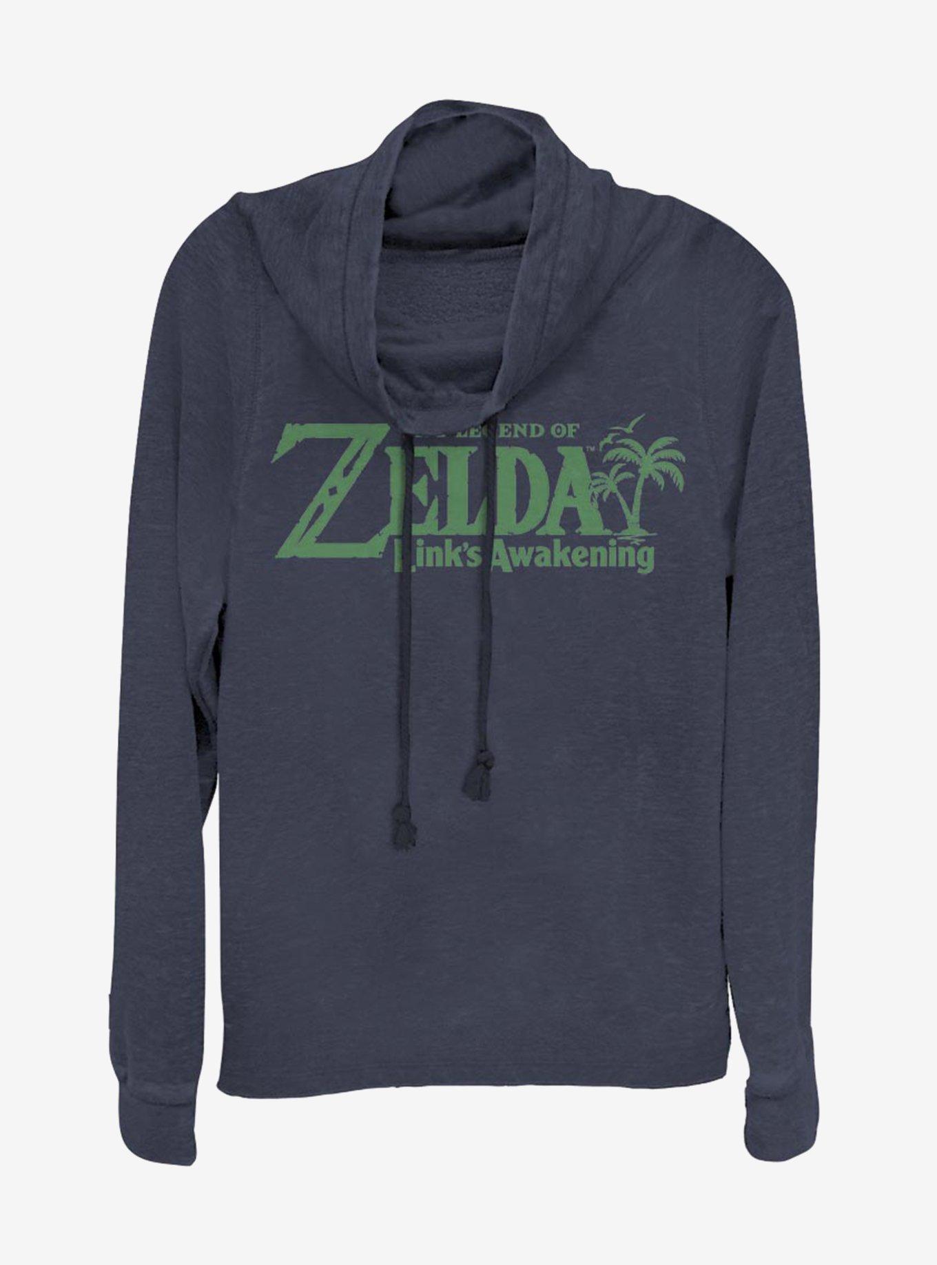 Nintendo The Legend of Zelda Link's Awakening Cowl Neck Long-Sleeve Girls Top, , hi-res