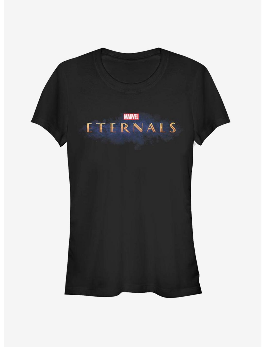 Marvel The Eternals Logo Girls T-Shirt, BLACK, hi-res