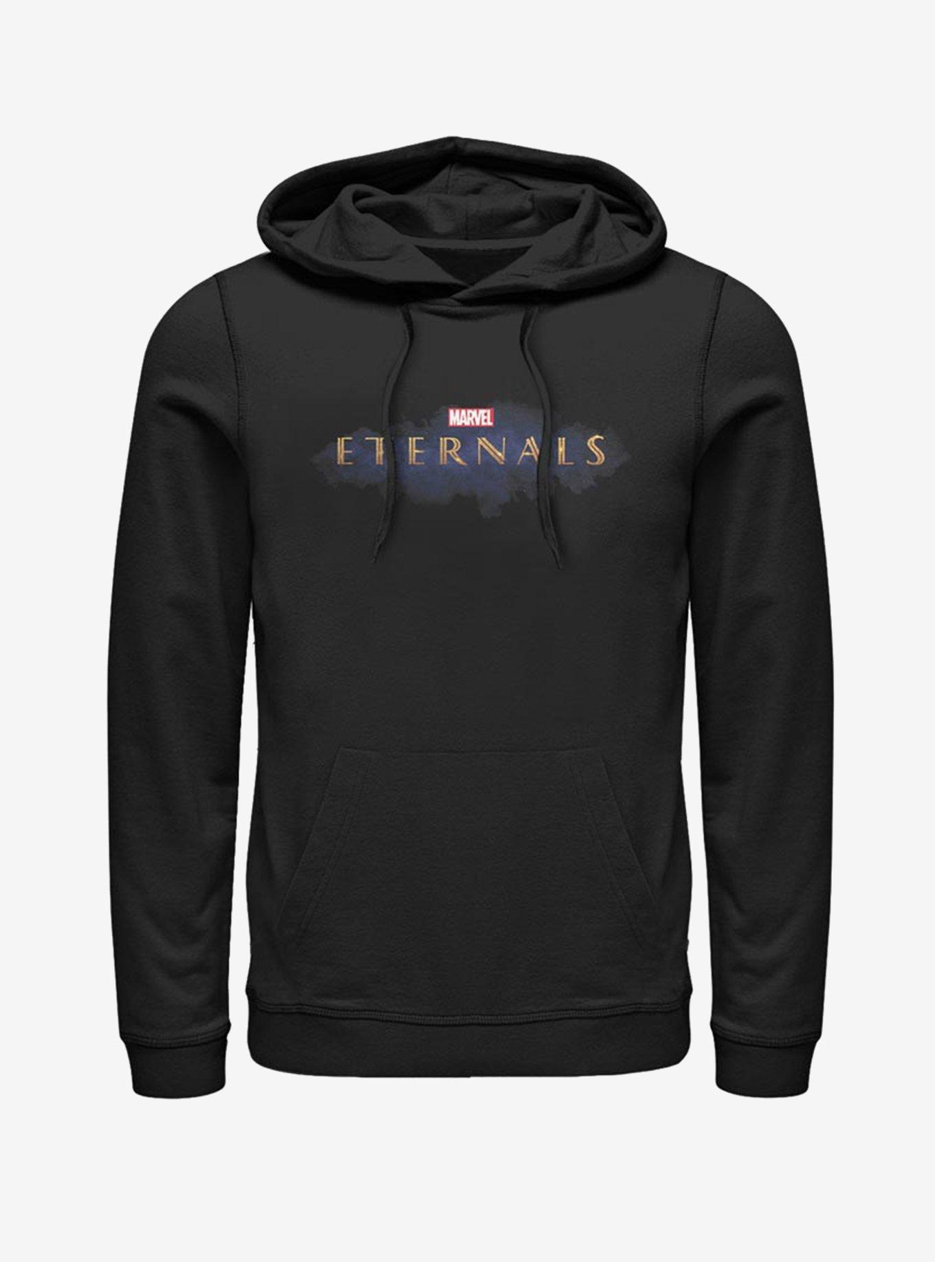 Marvel The Eternals Logo Hoodie, BLACK, hi-res