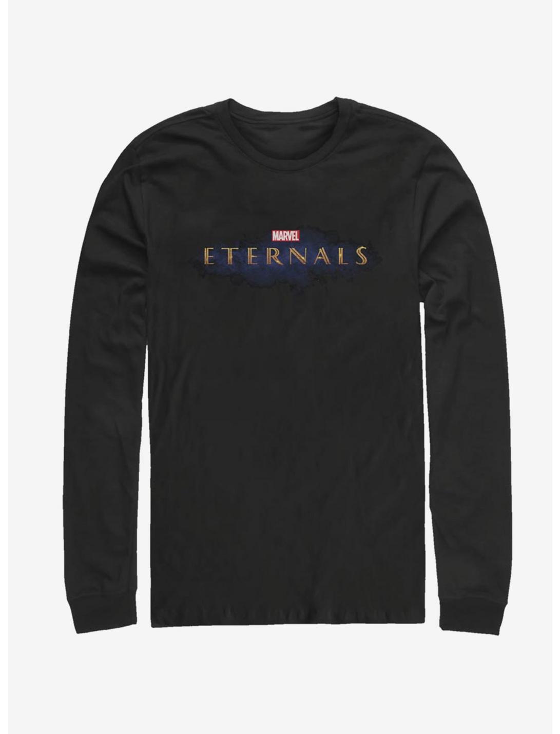 Marvel The Eternals Logo Long-Sleeve T-Shirt, BLACK, hi-res
