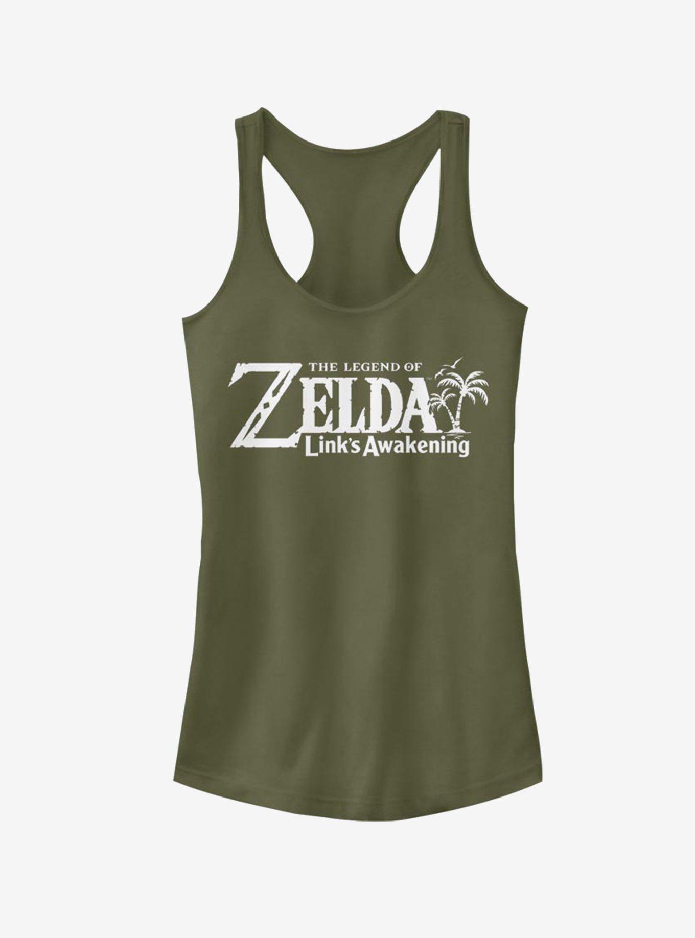 Nintendo The Legend of Zelda Link's Awakening Girls Tank, MIL GRN, hi-res