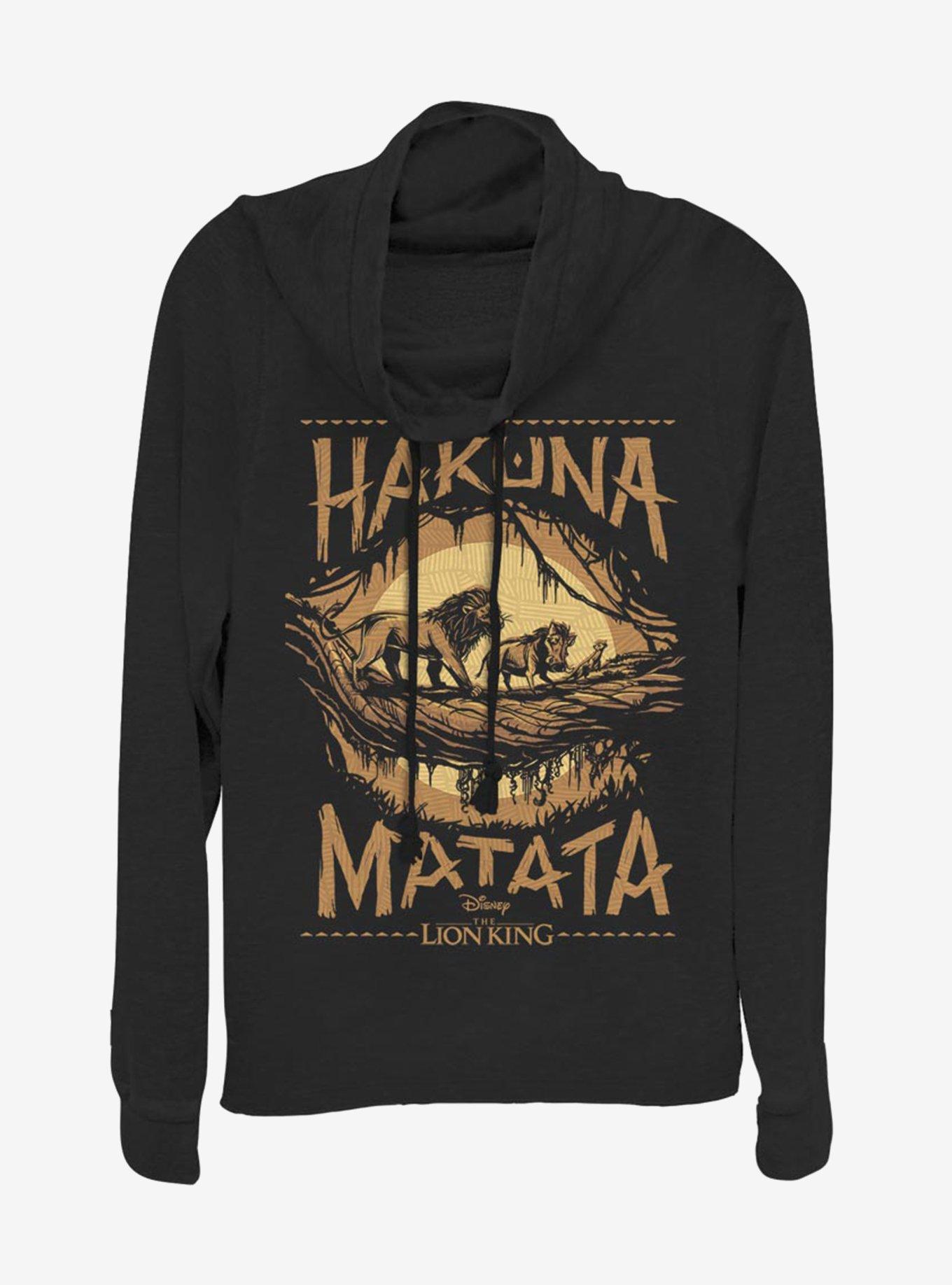 Disney The Lion King 2019 Savanna Poster Cowl Neck Long-Sleeve Girls Top, , hi-res