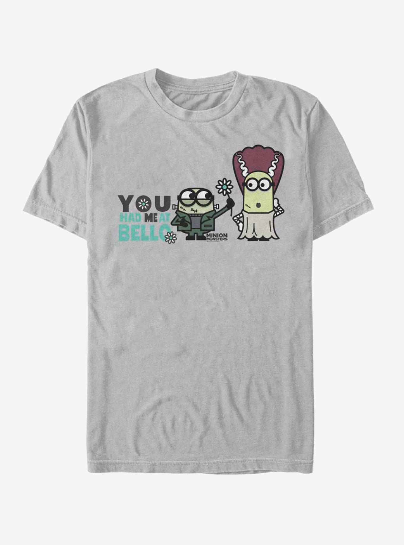 Minion Frankenstein Had Me At Bellow T-Shirt, SILVER, hi-res