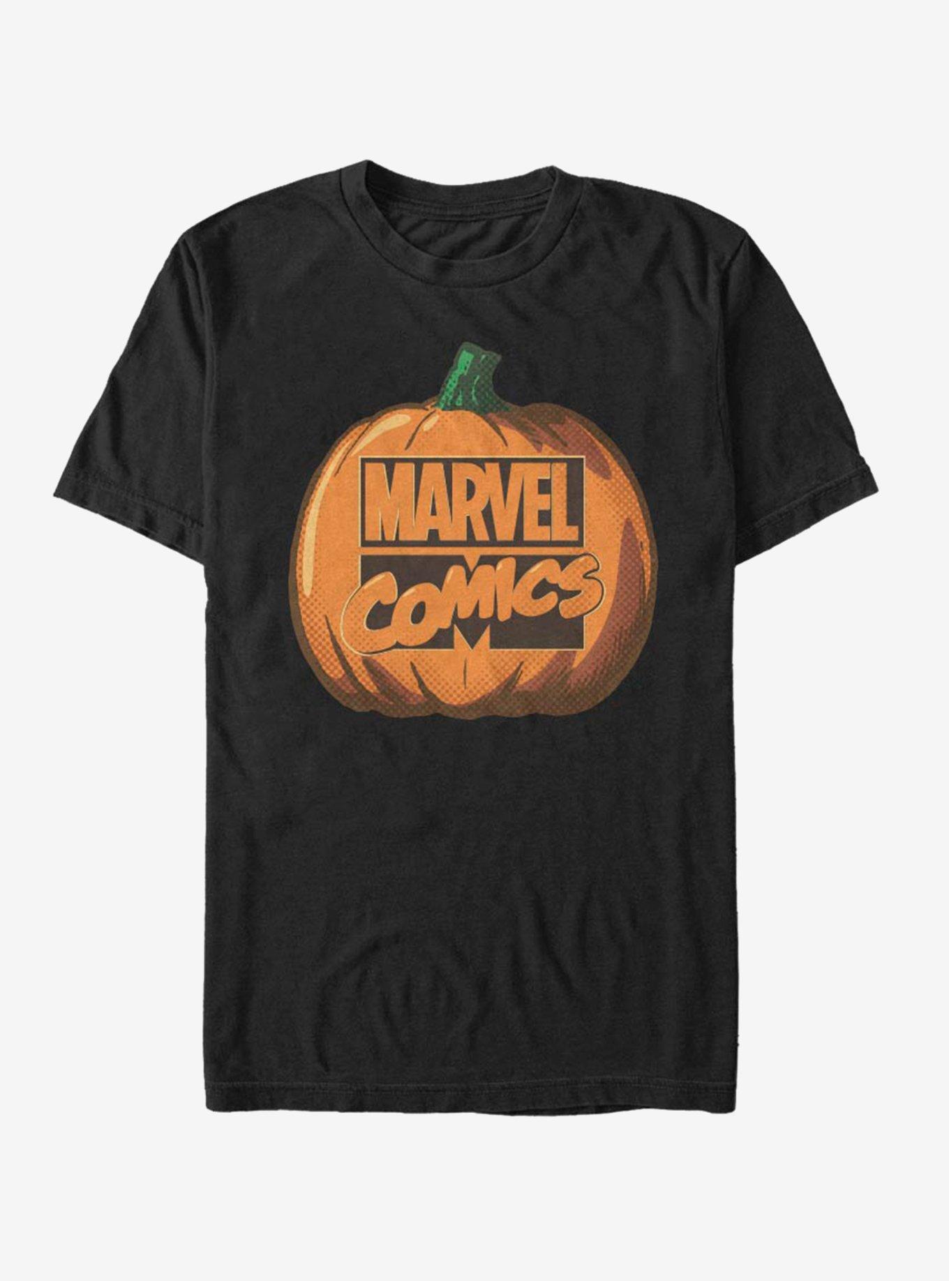 Marvel Logo Pumpkin T-Shirt, , hi-res