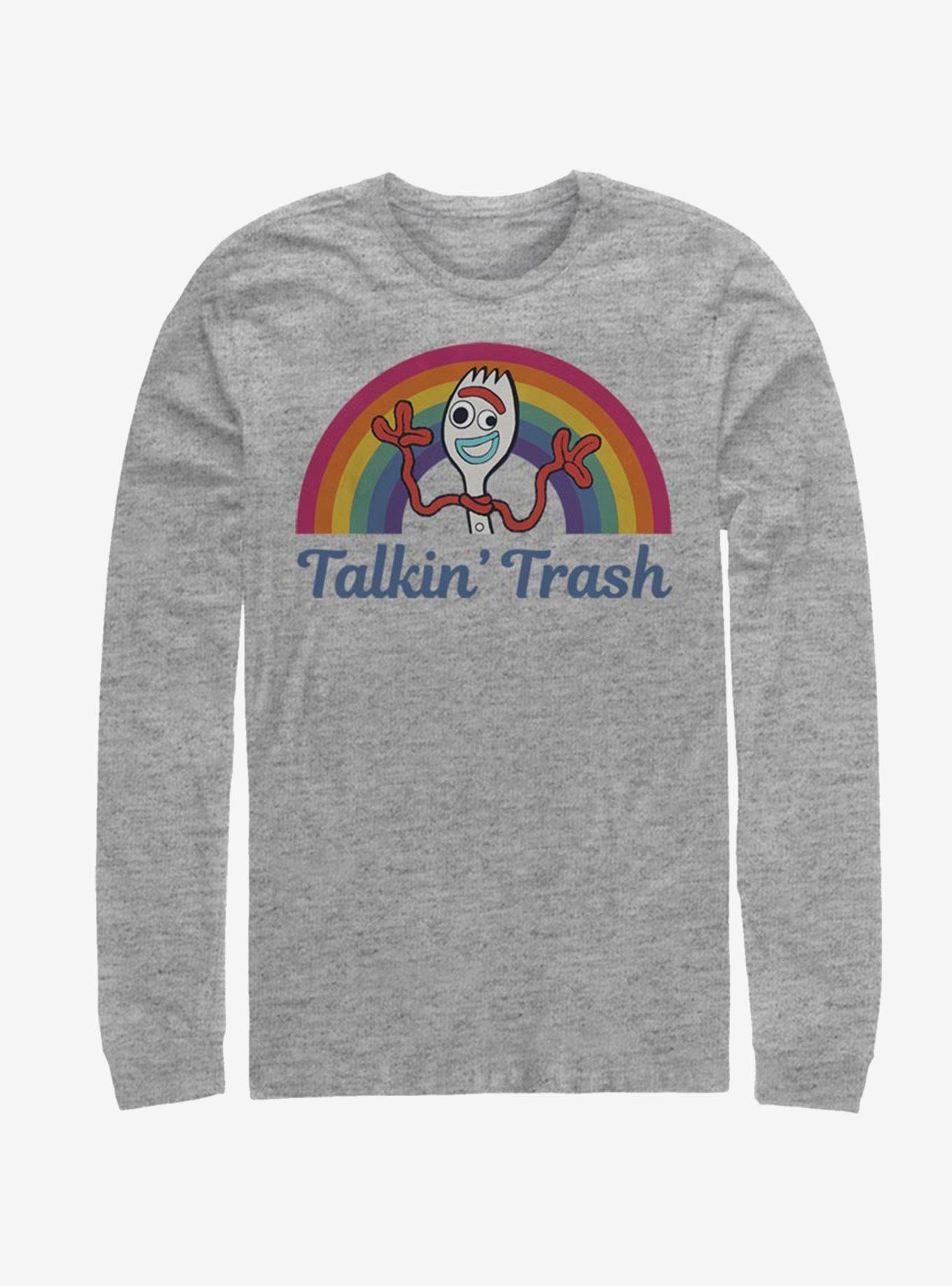 Disney Pixar Toy Story 4 Talkin' Trash Long-Sleeve T-Shirt, ATH HTR, hi-res