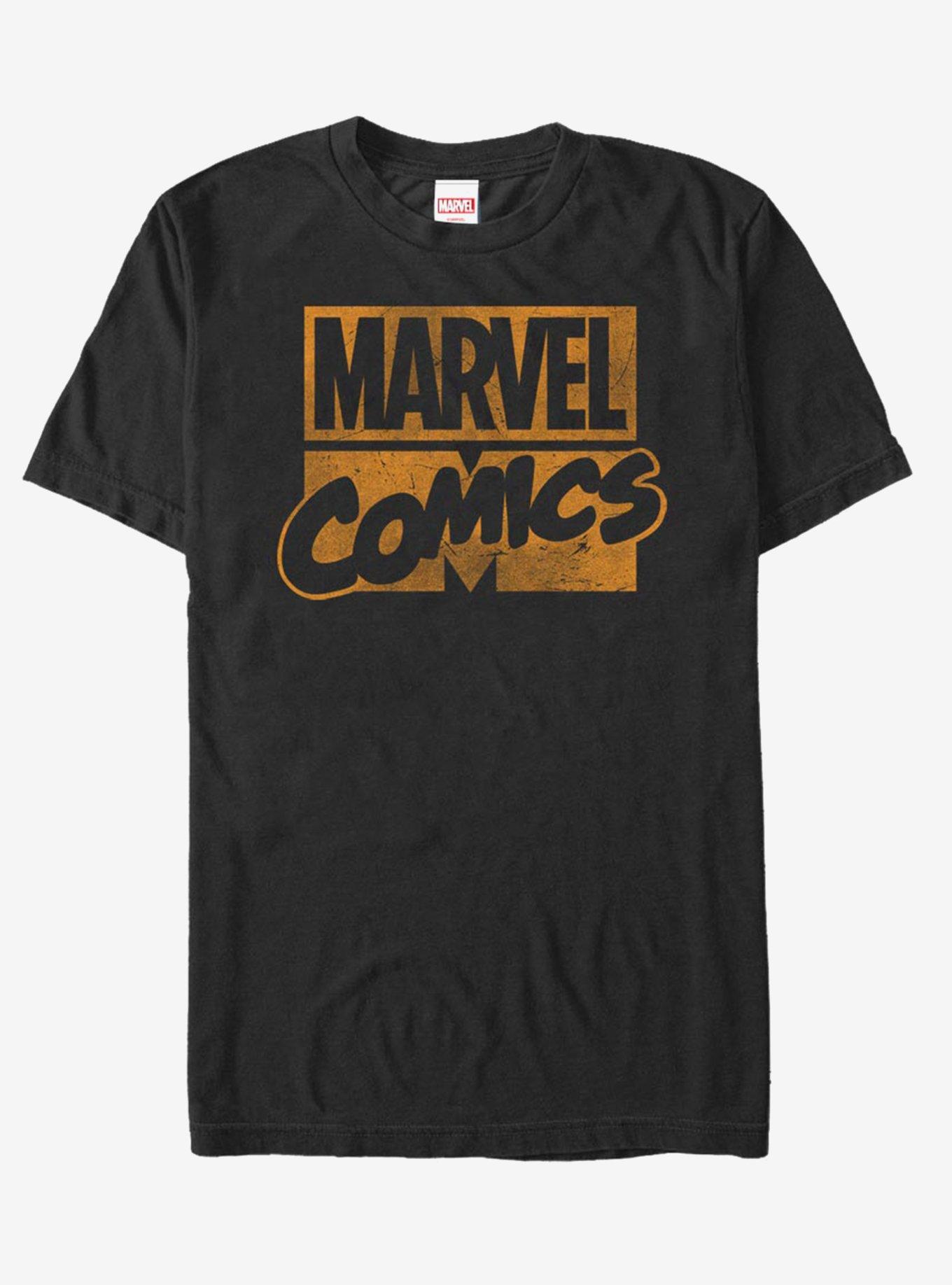 Marvel Orange T-Shirt, BLACK, hi-res