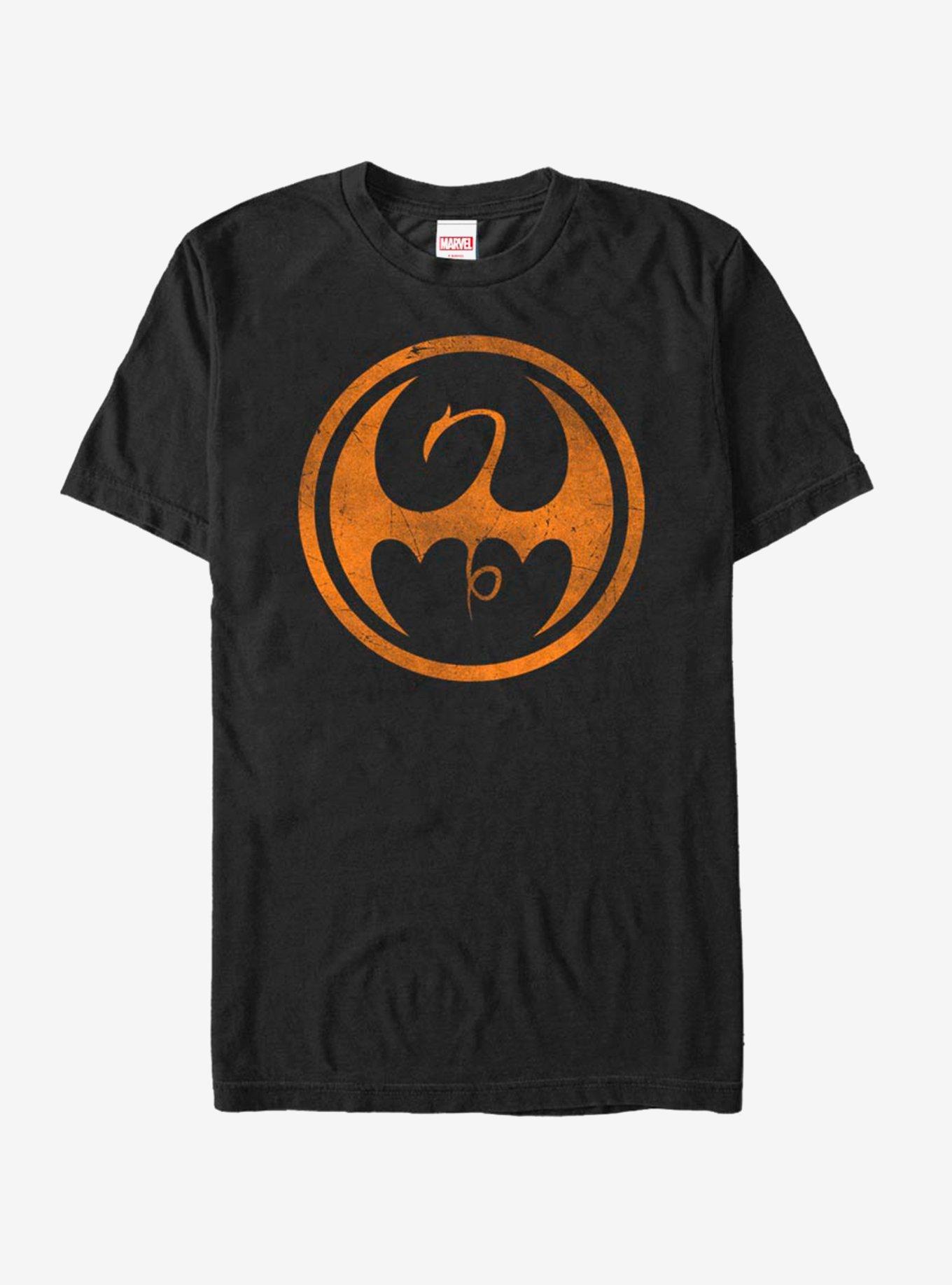 Marvel Orange Fist T-Shirt, BLACK, hi-res