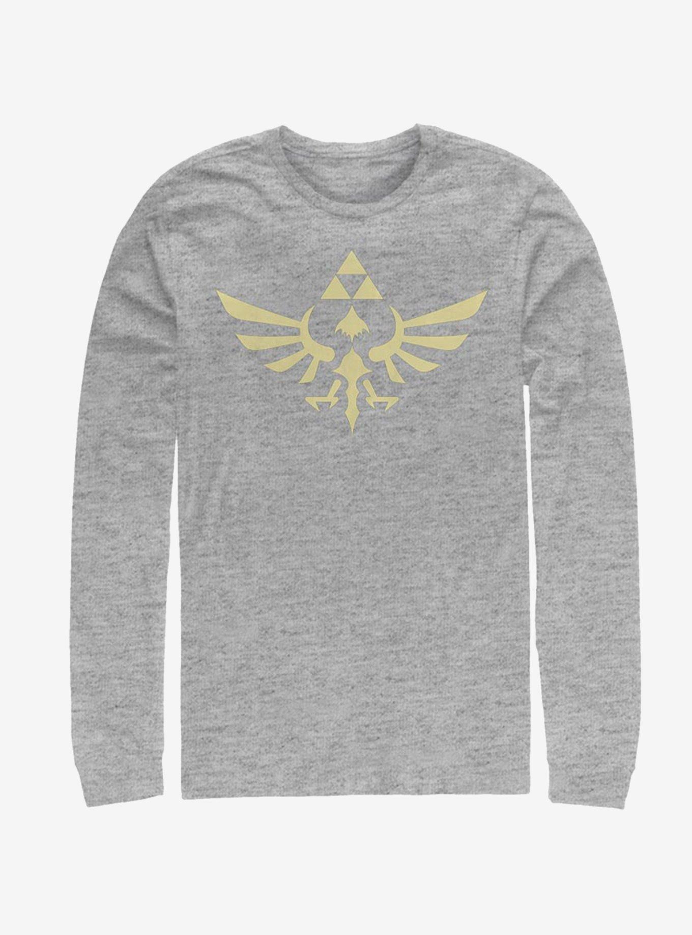 Nintendo Triumphant Triforce Long-Sleeve T-Shirt, ATH HTR, hi-res