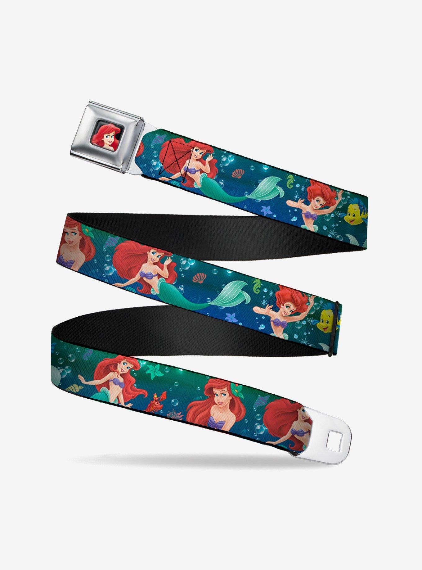 Disney The Little Mermaid Ariel Poses Flounder Seatbelt Belt, , hi-res