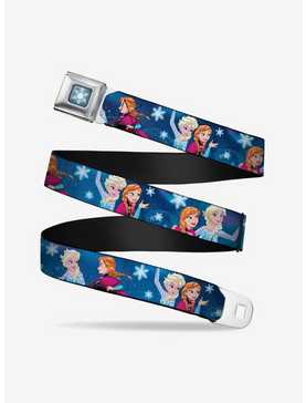Disney Frozen Elsa Anna Poses Snowflakes Seatbelt Belt, , hi-res