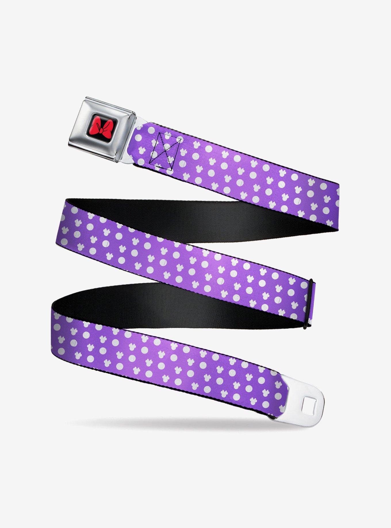 Disney Minnie Mouse Ears Monogram Dots Seatbelt Belt, , hi-res