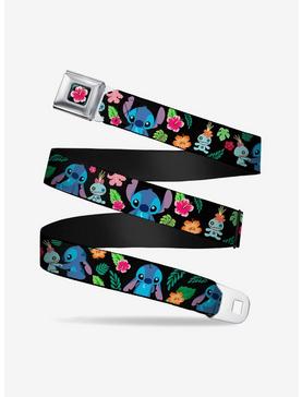 Disney Lilo & Stitch Scrump Poses Tropical Flora Seatbelt Belt, , hi-res