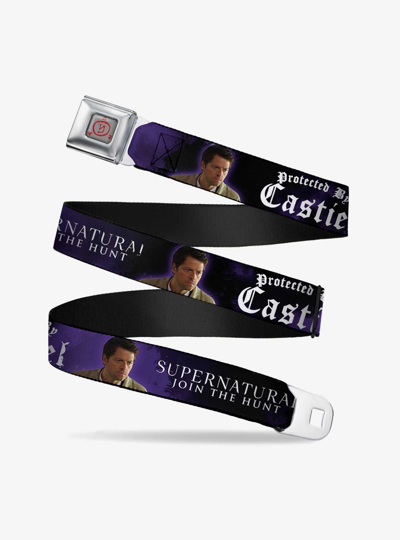 Supernatural Protected By Castiel Pose Seatbelt Belt, , hi-res