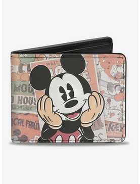 Disney Mickey Mouse Classic Sitting Pose Close Up Comics Bi-Fold Wallet, , hi-res