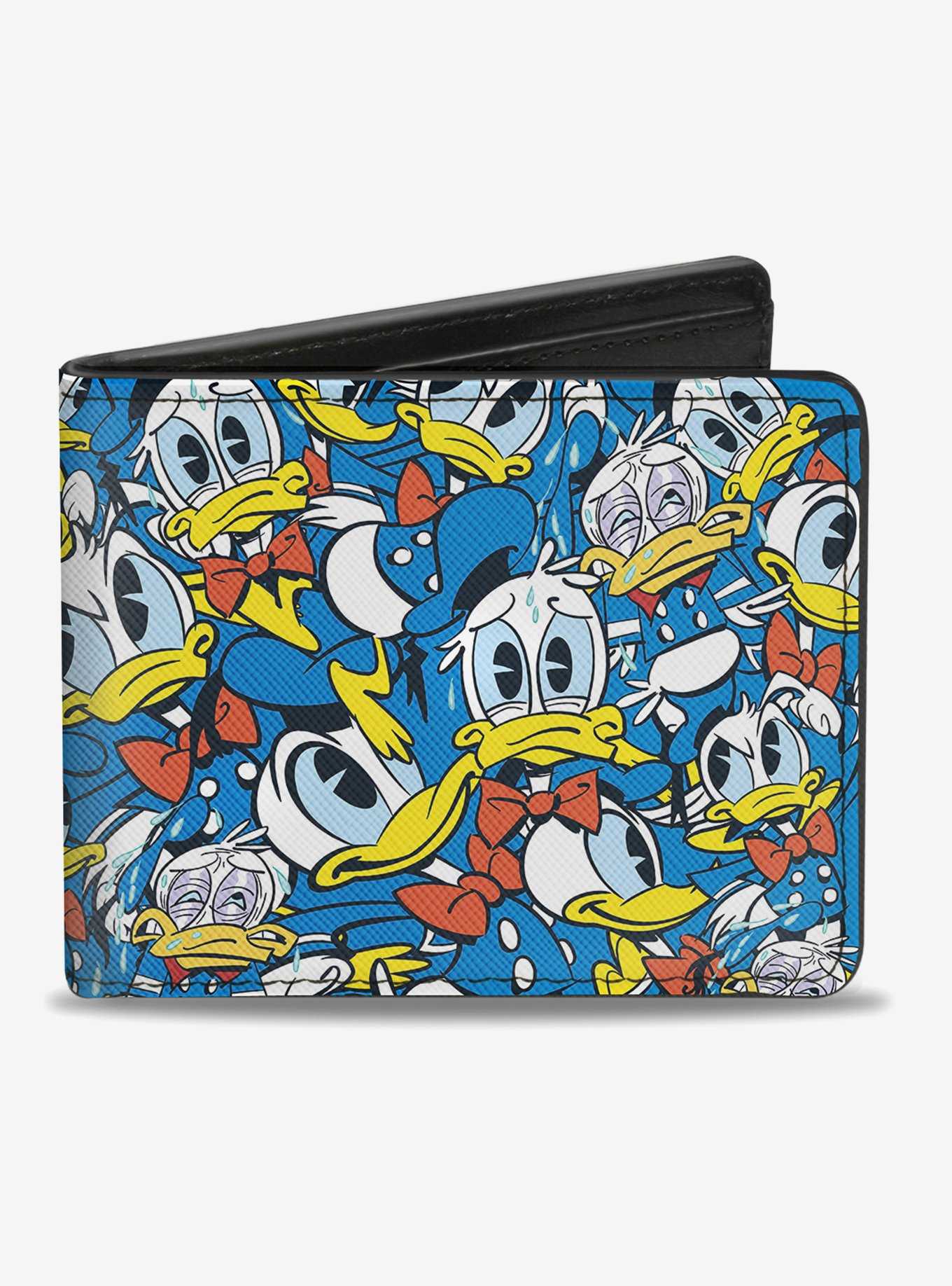 Disney Donald Duck Poses Stacked Collage Bi-Fold Wallet, , hi-res