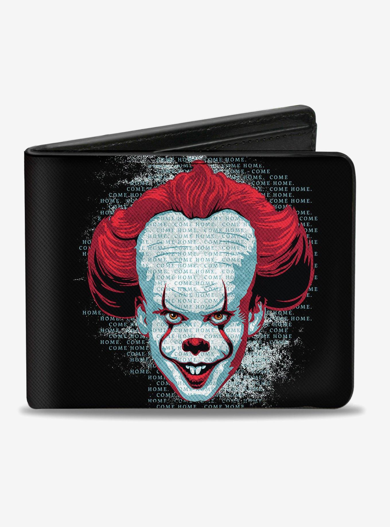 IT Chapter Two Pennywise Face Logo Bi-Fold Wallet, , hi-res