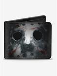 Friday The 13th Jason Mask Close Up Bi-Fold Wallet, , hi-res