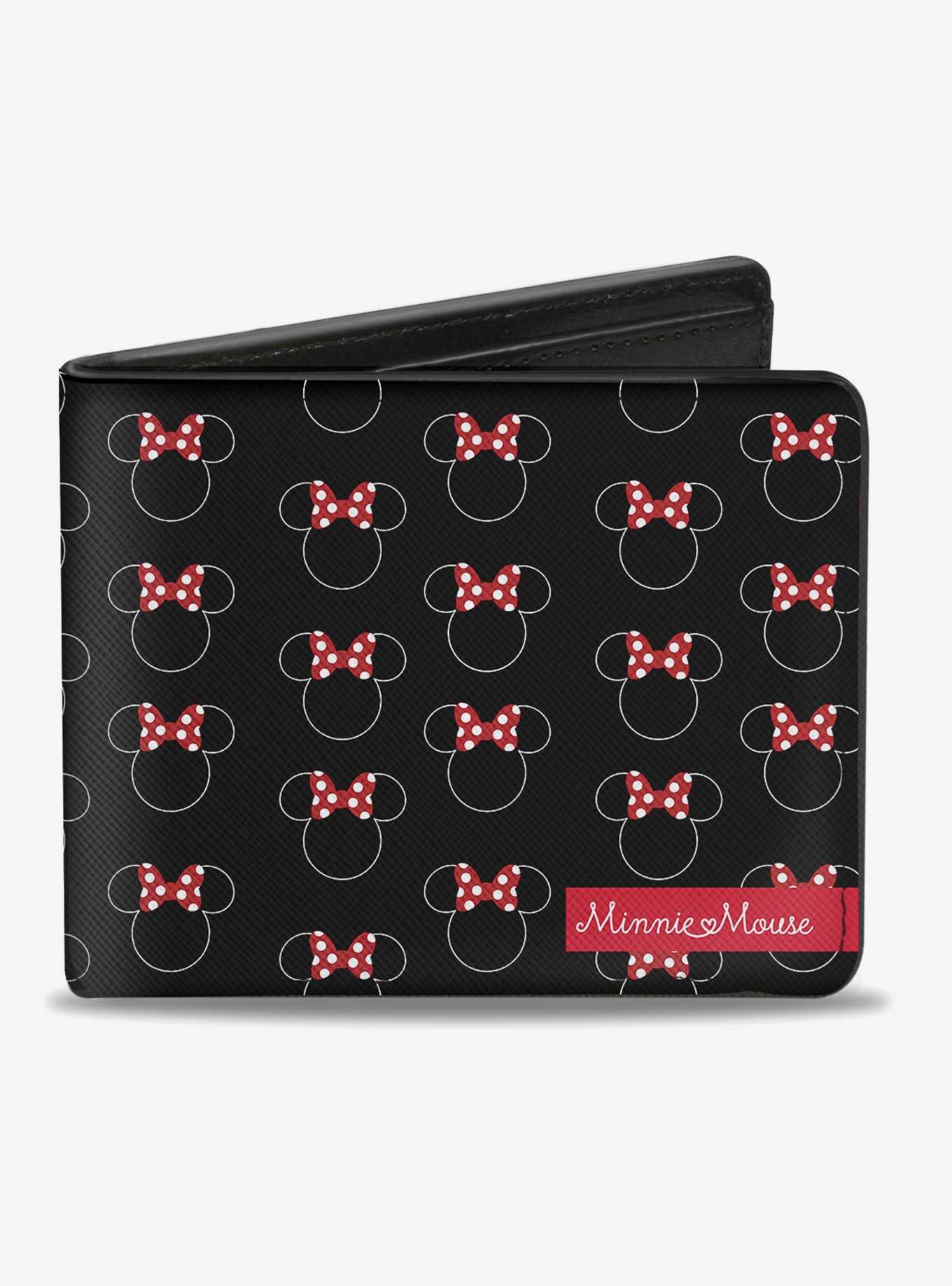 Disney Minnie Mouse Icon Monogram Banner Bi-Fold Wallet, , hi-res