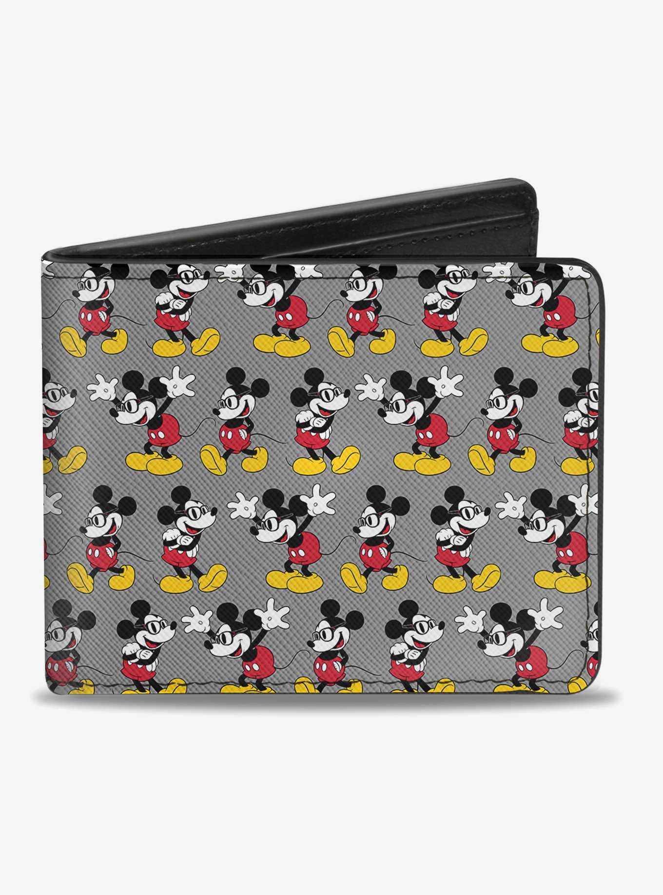 Disney Mickey Mouse Nerdy Poses Bi-Fold Wallet, , hi-res