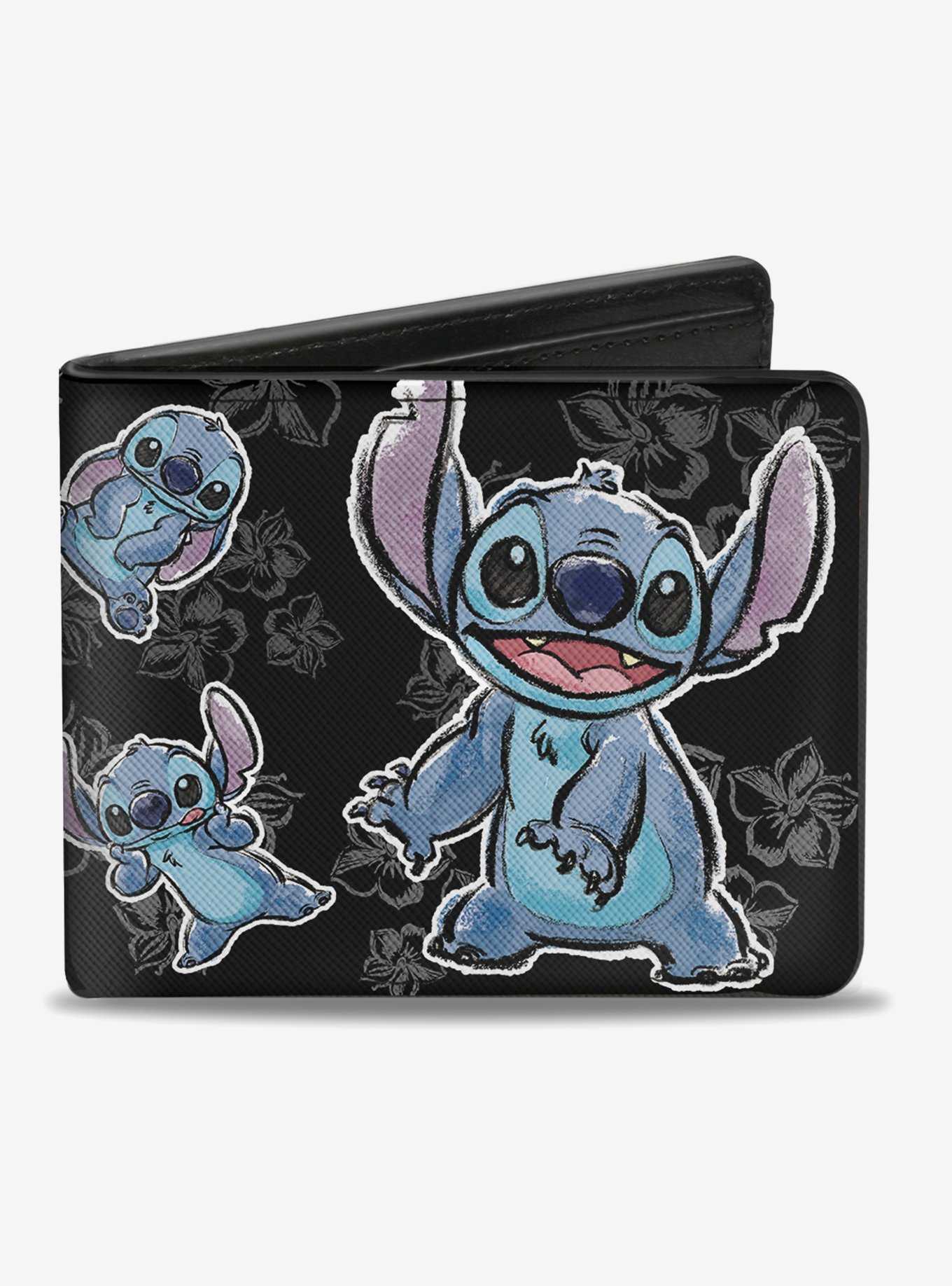 Disney Lilo & Stitch Hibiscus Stitch Sketch Bi-Fold Wallet, , hi-res