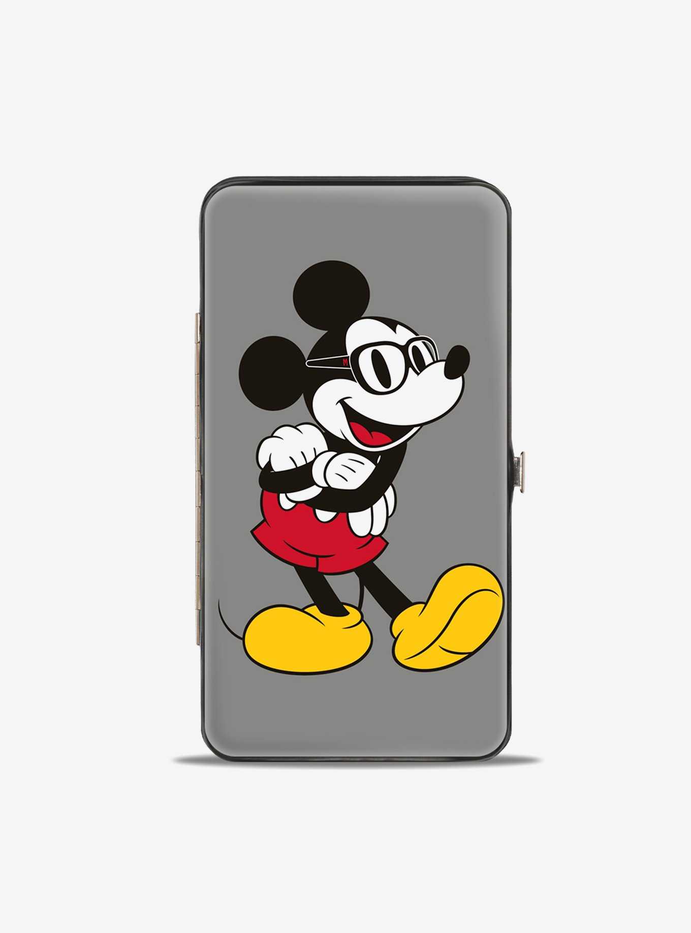 Disney Mickey Mouse Arms Crossed Walking Poses Hinged Wallet, , hi-res