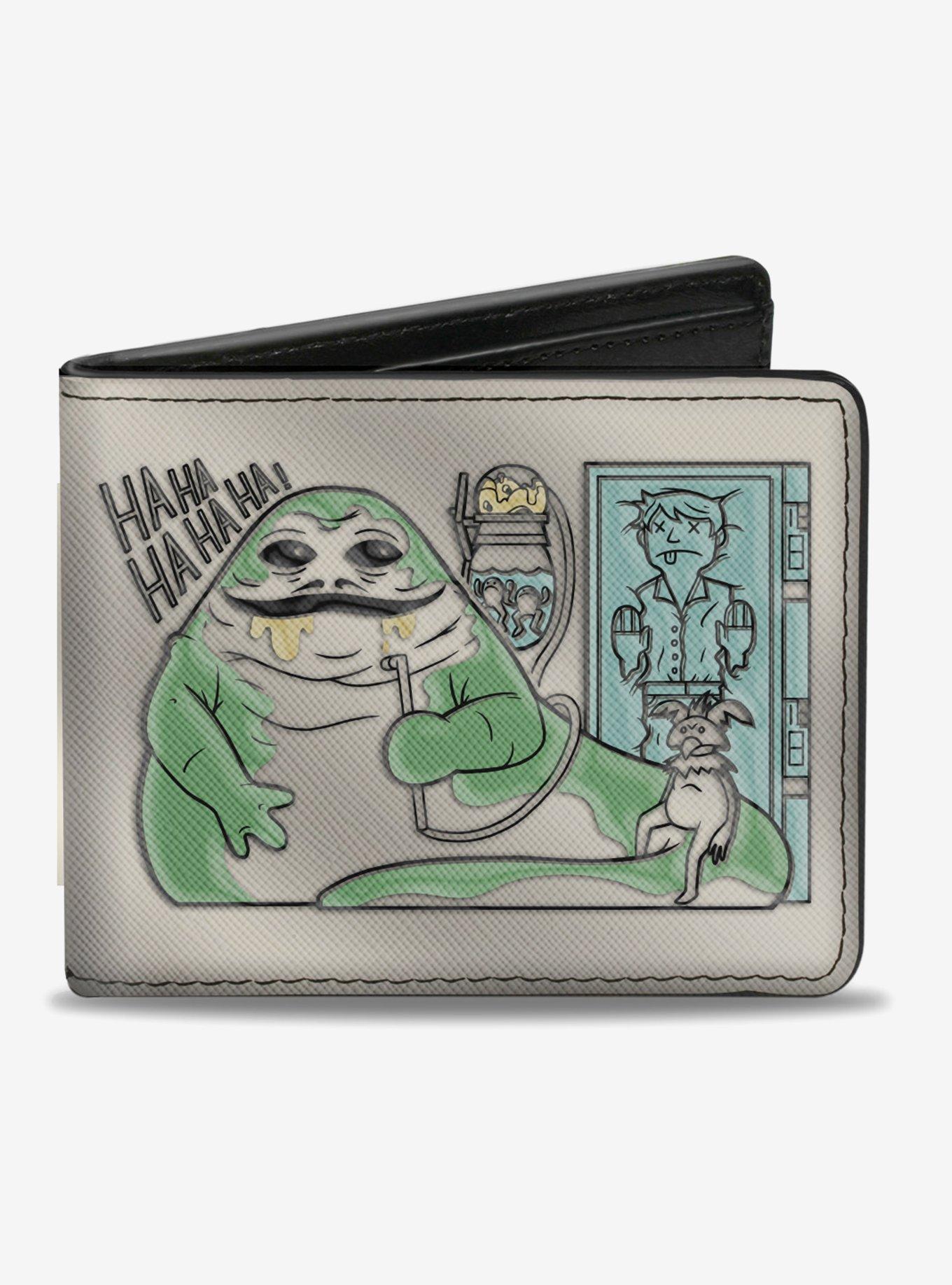 Star Wars Jabba the Hutt Han Solo Scene Boba Fett Helmet Bi-Fold Wallet, , hi-res