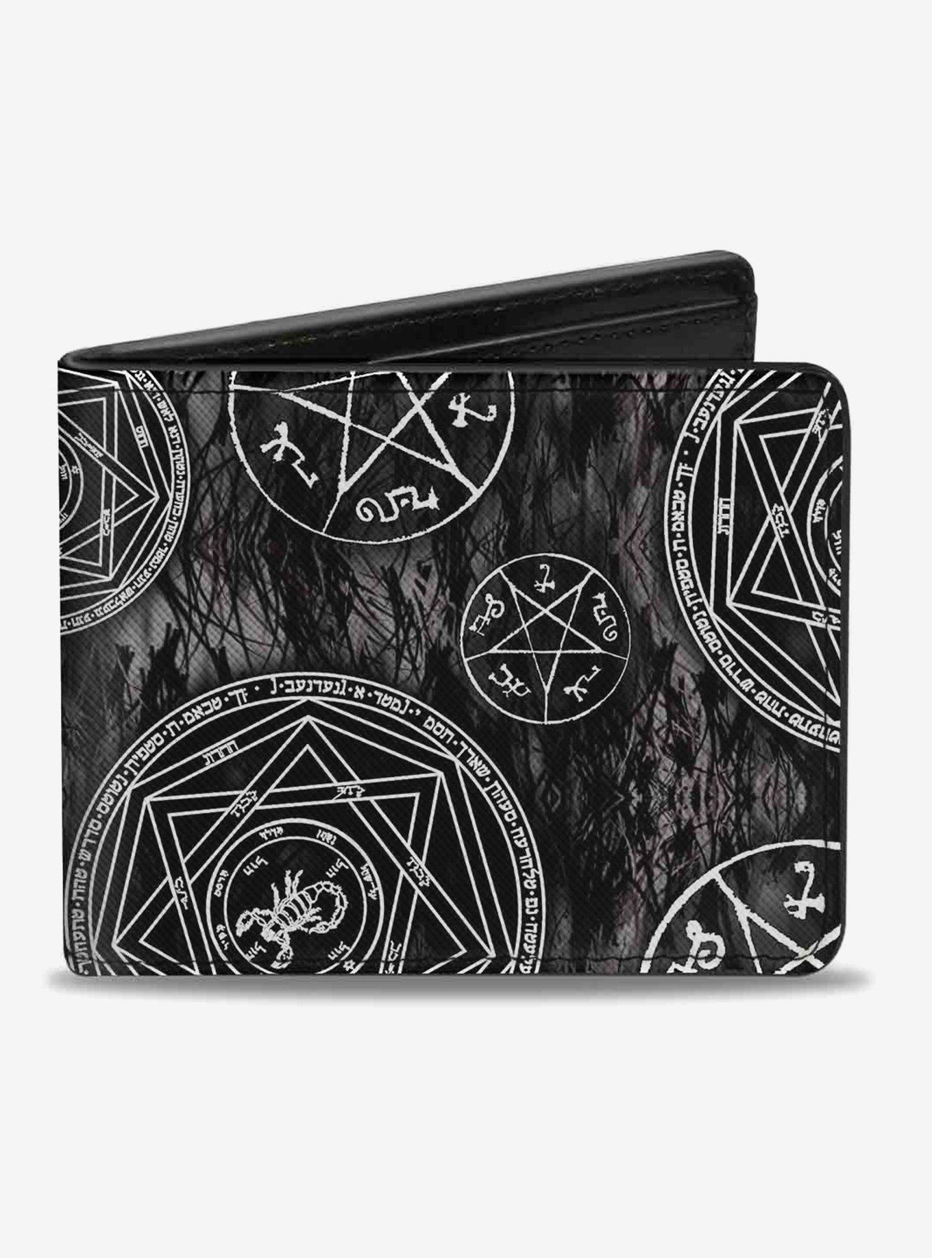 Supernatural Devils Trap Pentagrams  Bi-Fold Wallet, , hi-res