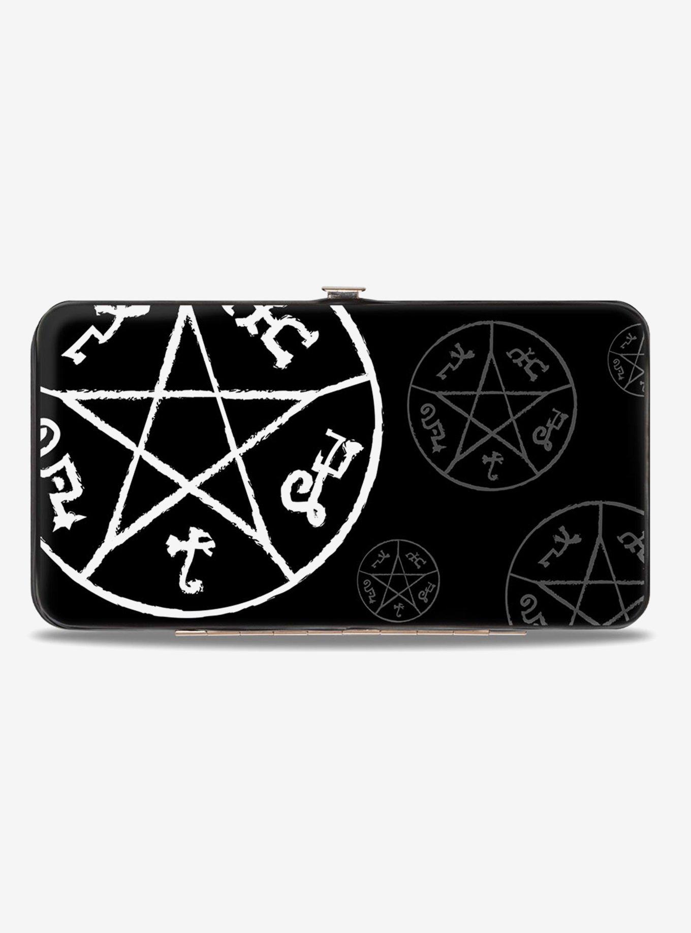 Supernatural Devils Trap Symbol Scattered Hinged Wallet, , hi-res