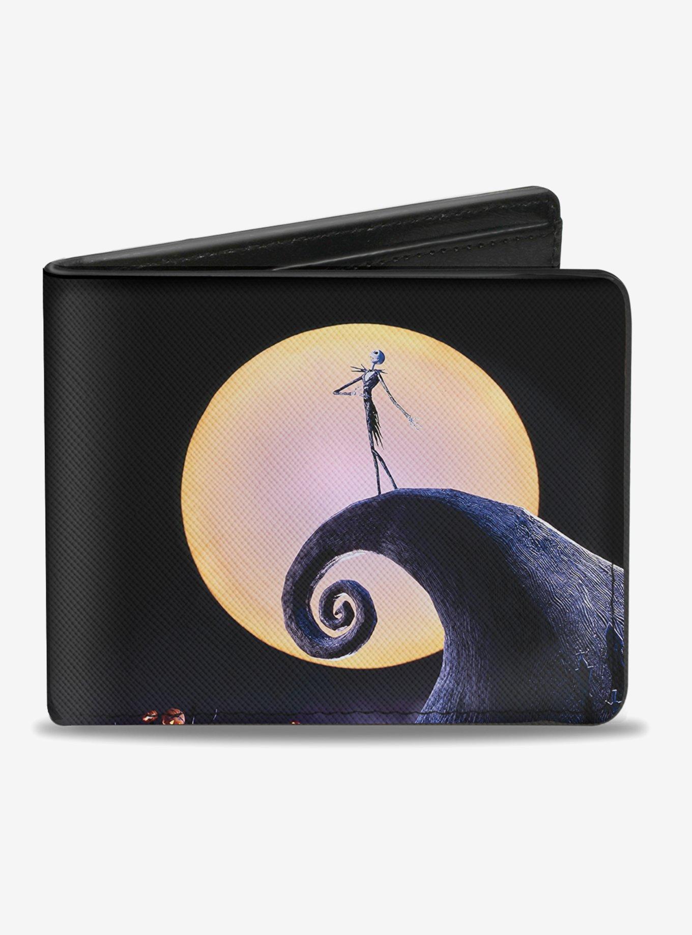 The Nightmare Before Christmas Jack Full Moon Pose Pumpkin Patch Bi-Fold Wallet, , hi-res