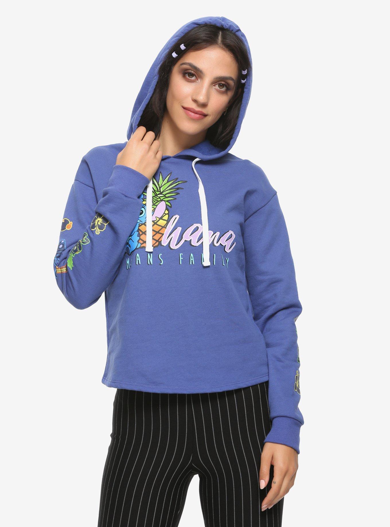 Disney Lilo & Stitch Icon Sleeve Girls Hoodie, MULTI, hi-res