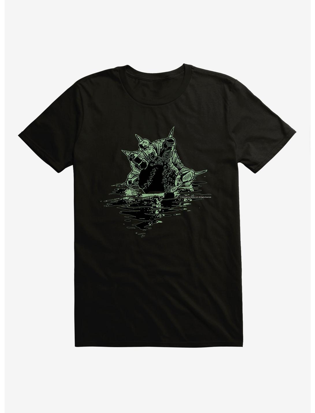 The Creature From The Black Lagoon Fin Attack T-Shirt, BLACK, hi-res