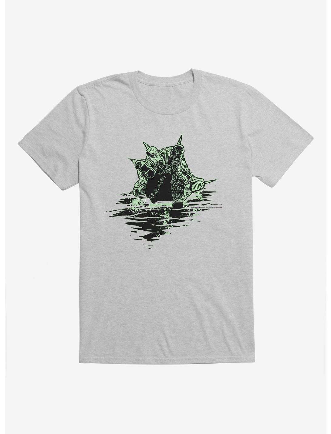 The Creature From The Black Lagoon Fin Attack T-Shirt, HEATHER GREY, hi-res