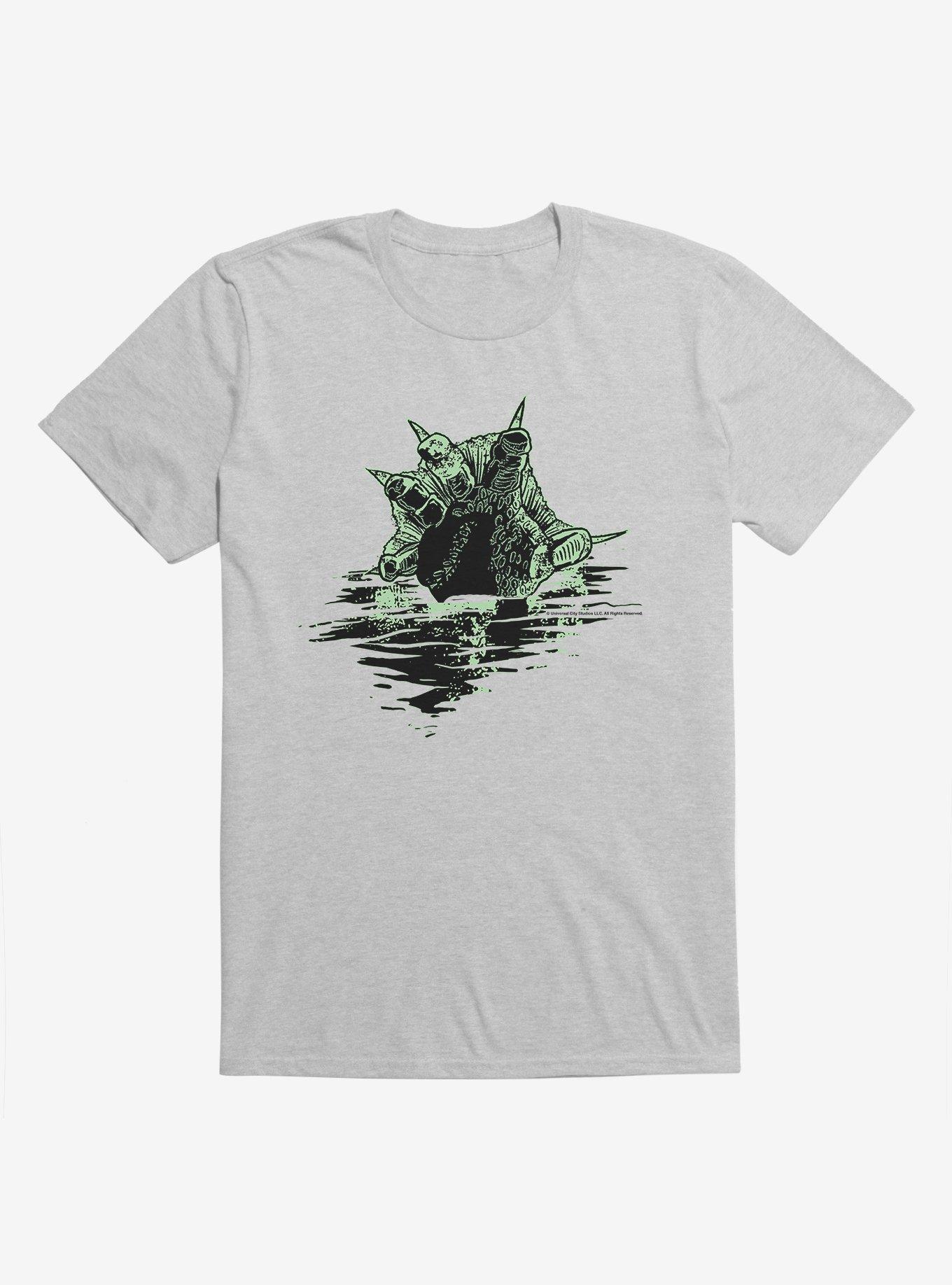 The Creature From The Black Lagoon Fin Attack T-Shirt, HEATHER GREY, hi-res