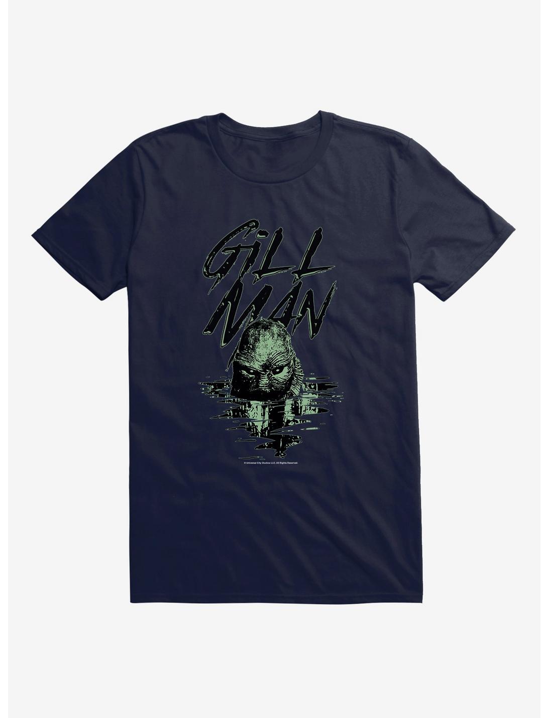 The Creature From The Black Lagoon Gill Man T-Shirt, NAVY, hi-res