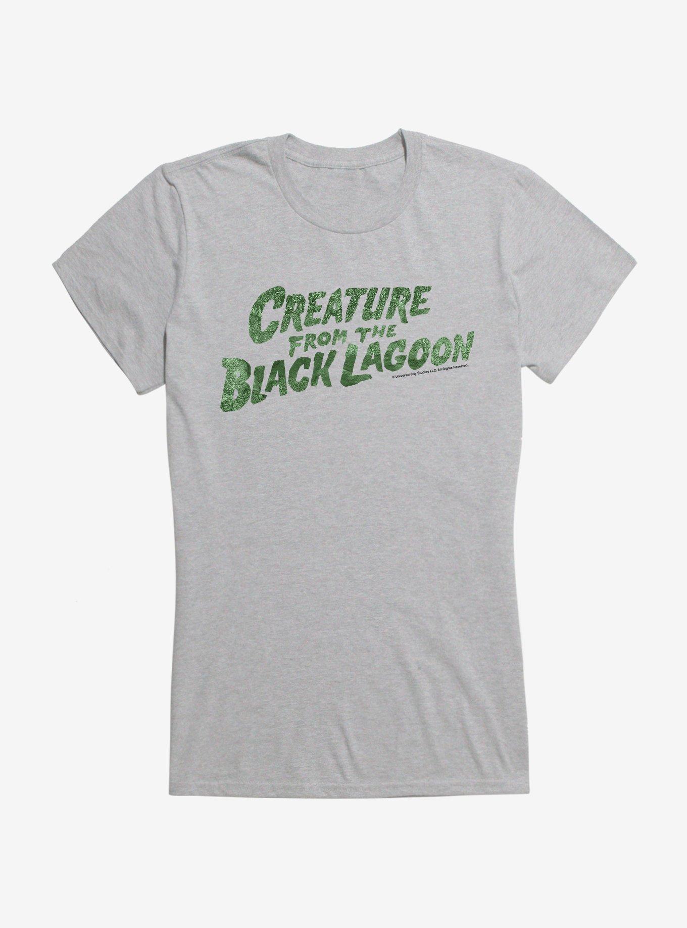 The Creature From The Black Lagoon Title Girls T-Shirt, HEATHER, hi-res
