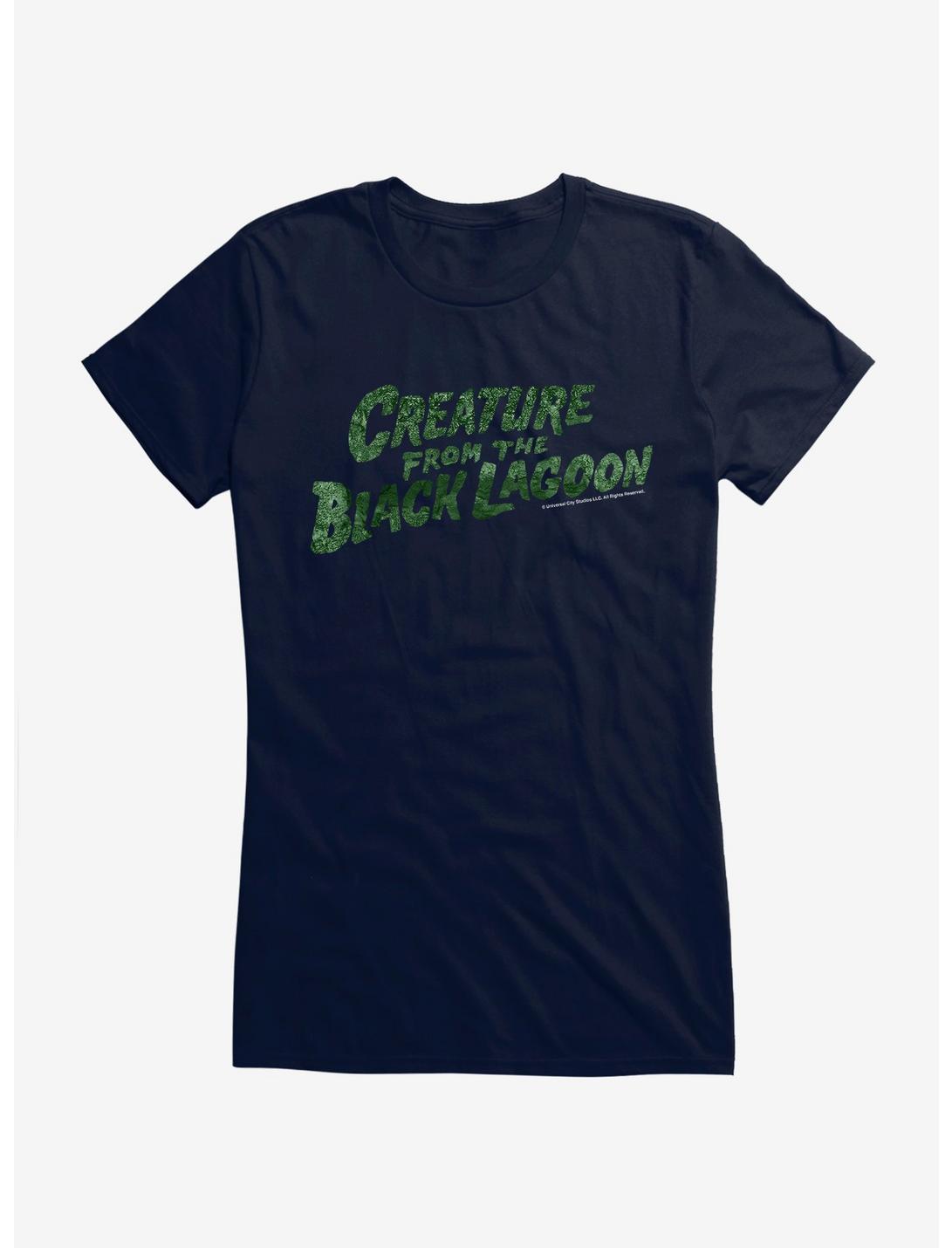 The Creature From The Black Lagoon Title Girls T-Shirt, NAVY, hi-res
