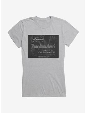 Frankenstein Title Card Girls T-Shirt, , hi-res