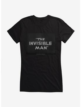 The Invisible Man Title Screen Girls T-Shirt, BLACK, hi-res